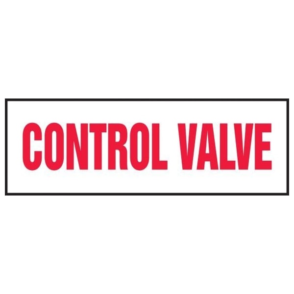 Accuform SAFETY LABEL CONTROL VALVE 2 X 6 LEQM501XVE LEQM501XVE Zoro